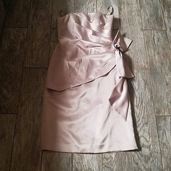 Nude strapless. Bride dress W/JACKET - Picture 2 of 4